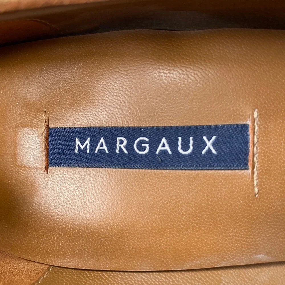 Margaux The Heel Tan Suede Block Heel Pumps Shoes Classic Quiet Luxury Size 11.5